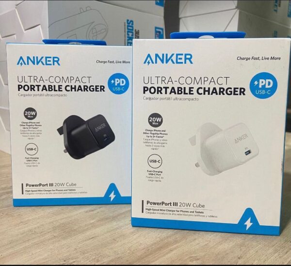 Anker PowerPort III 20W Cube – Ultra-Compact USB-C Portable Charger